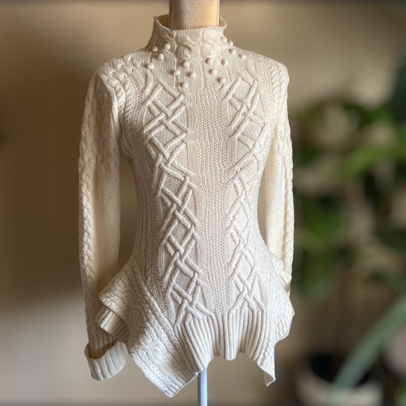 BCBGMaxAzria Sweaters - Bcbg Maxazria Maylin Cable Turtleneck Sweater